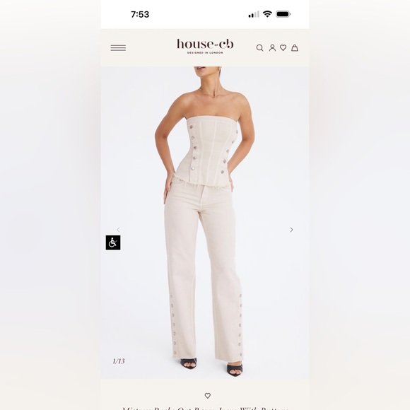 House of CB Other - *NEW WITHOUT TAGS* House of CB Oat Denim Set